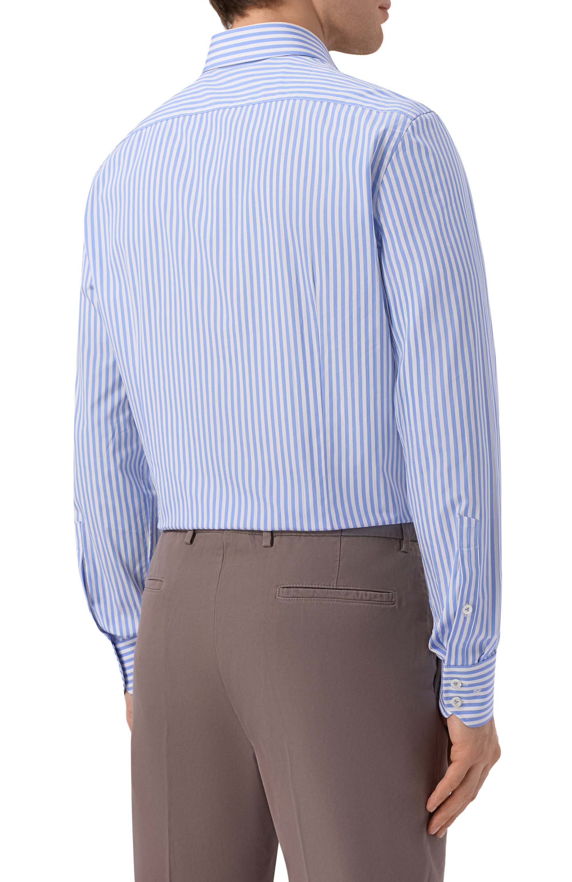 Хлопковая сорочка VAN LAACK голубого цвета по цене 28900 руб., арт. VL-RIK0S-SF/156296, фото 4 Хлопковая сорочка VAN LAACK, арт. VL-RIK0S-SF/156296, фото 4