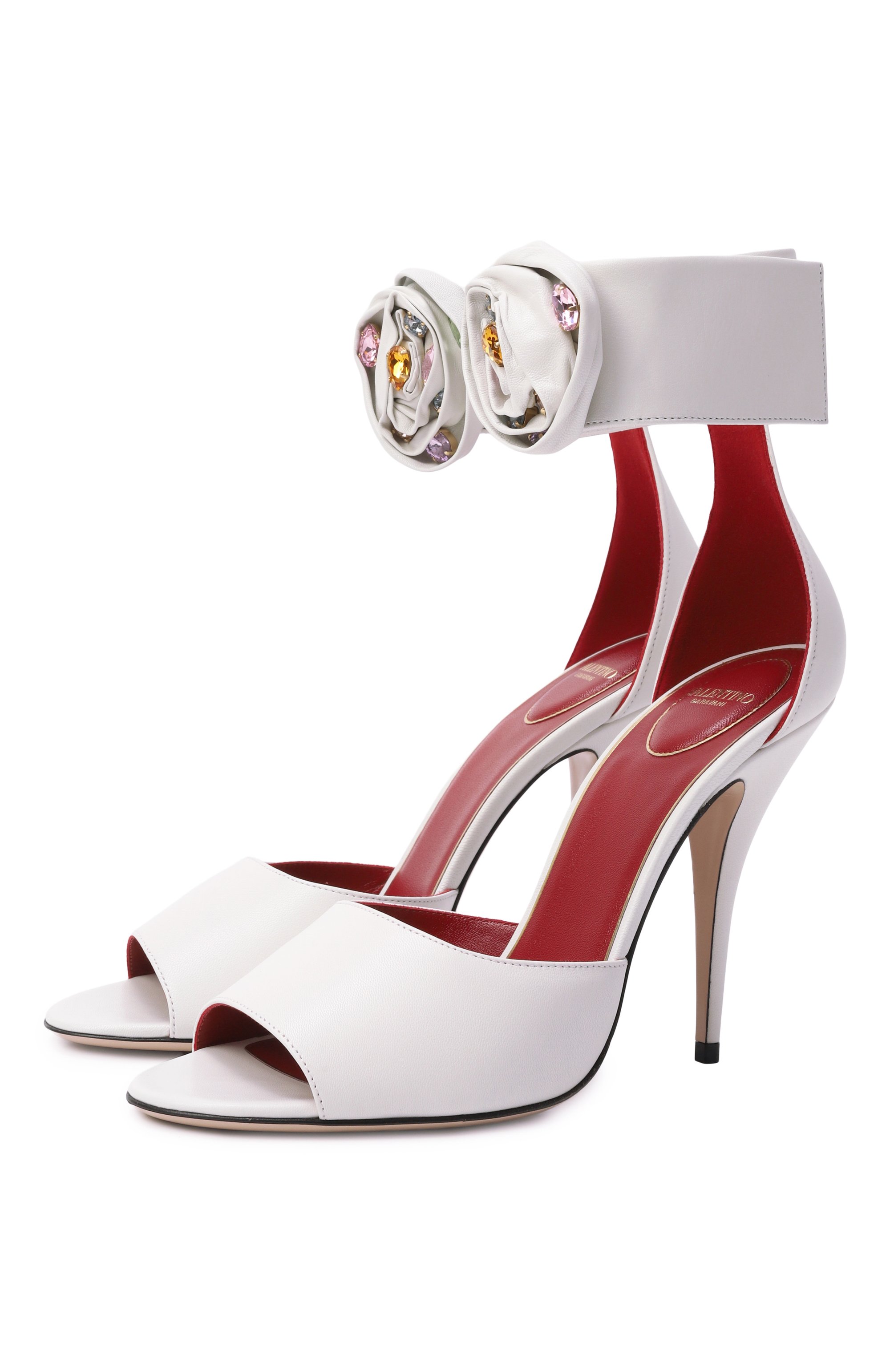 Кожаные босоножки drip rose 105 VALENTINO, арт. 7W0S0MY5/RDW, фото 1