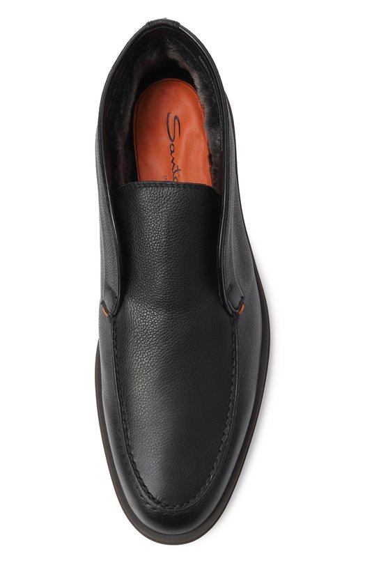 Кожаные ботинки Detroit Santoni MGDG17823SM0AWLM Чёрный  MGDG17823SM0AWLM Фото 6