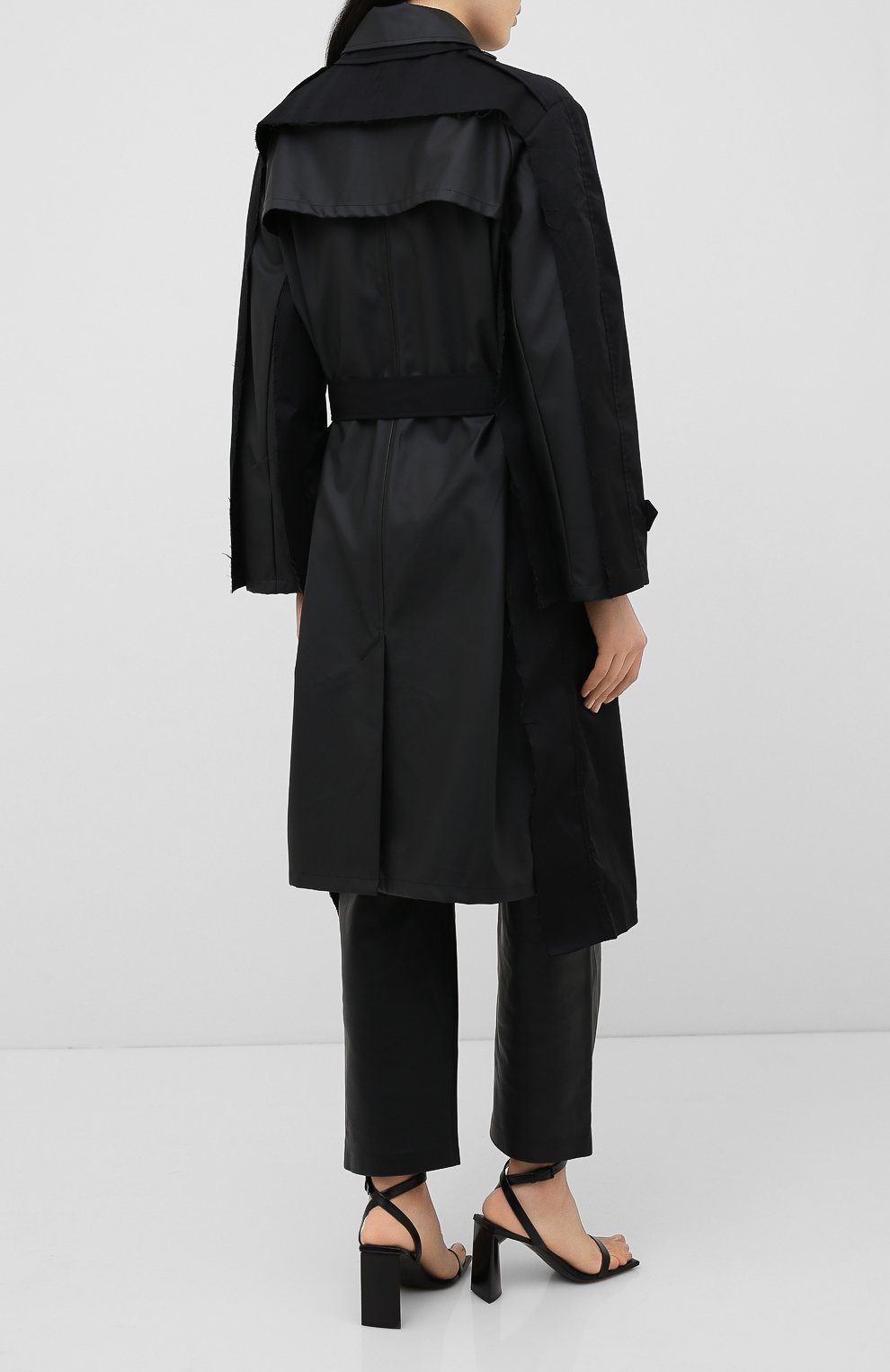 Тренч VETEMENTS, арт. WAH21JA007 1007/BLACK/BLACK, фото 4