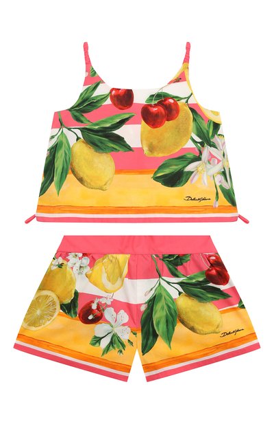 Костюм из топа и шорт DOLCE & GABBANA, арт. L51U09/G7L8S