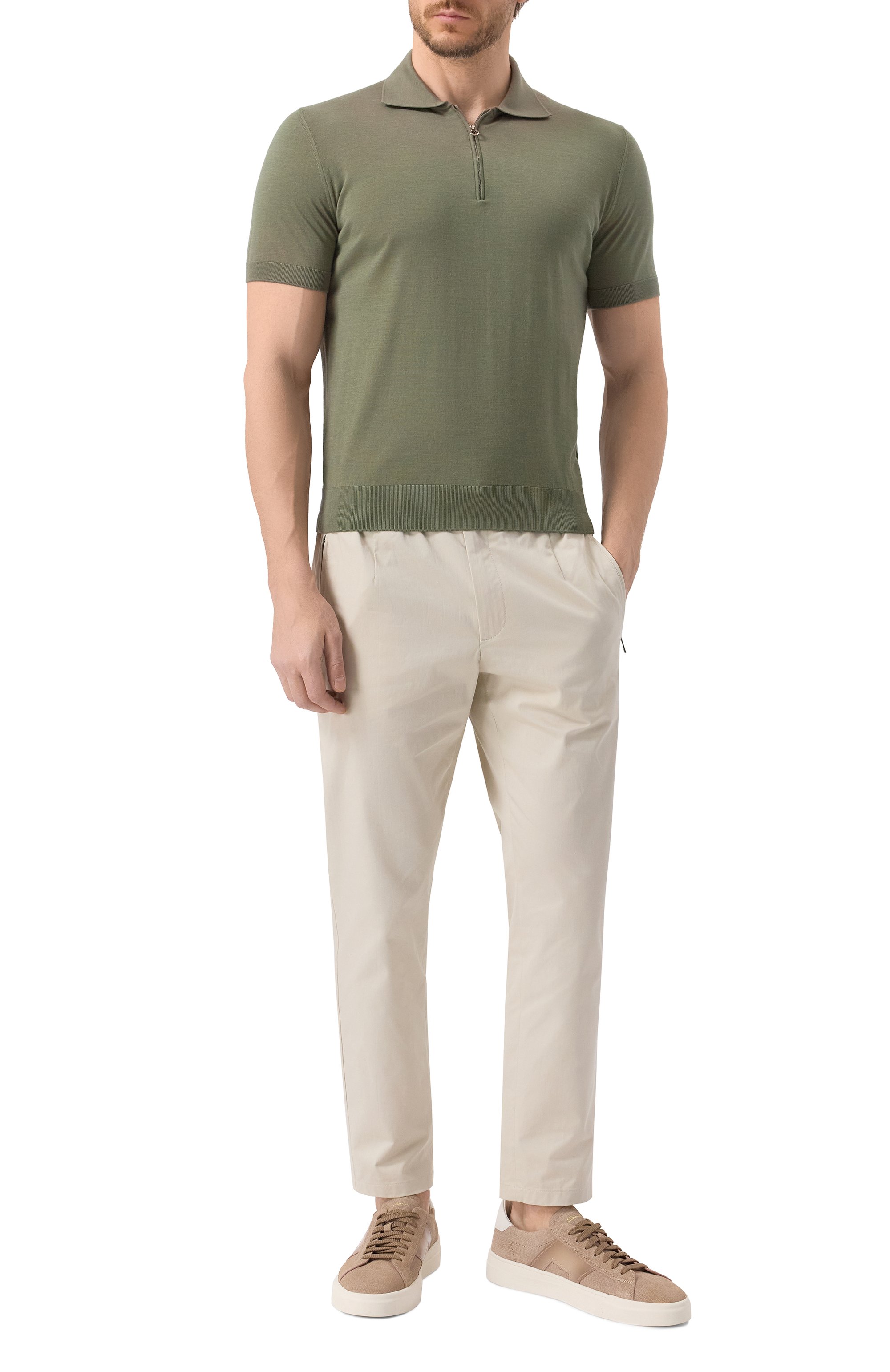 Хлопковые брюки DOLCE & GABBANA, арт. GVZAET/FUFJR, фото 2