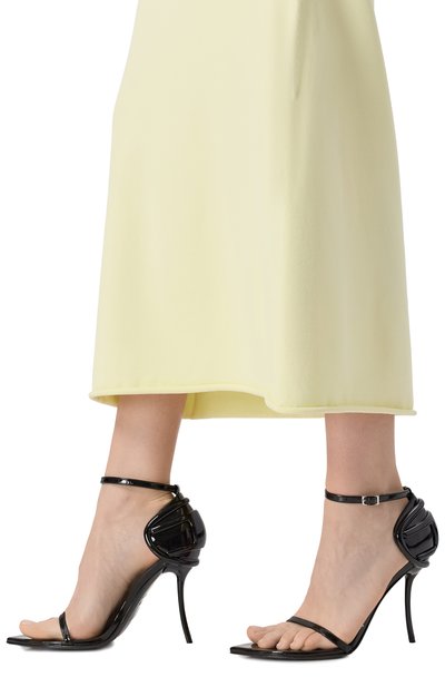 Кожаные босоножки d-ten&half stiletto DIESEL черного цвета по цене 75350 руб., арт. Y03662/P7381, фото 3 Кожаные босоножки d-ten&half stiletto DIESEL, арт. Y03662/P7381, фото 3