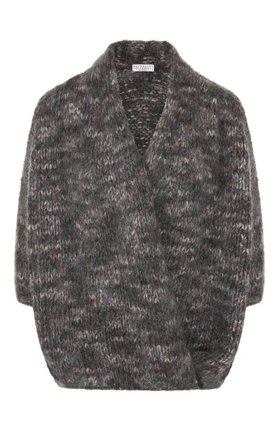 Женский вязаный кардиган с укороченным рукавом BRUNELLO CUCINELLI, арт. M2K333326