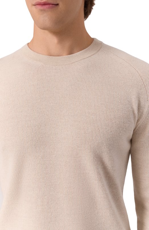 Джемпер из кашемира и шерсти Brioni UMQ90L/0CK12 Кремовый  UMQ90L/0CK12 Фото 5