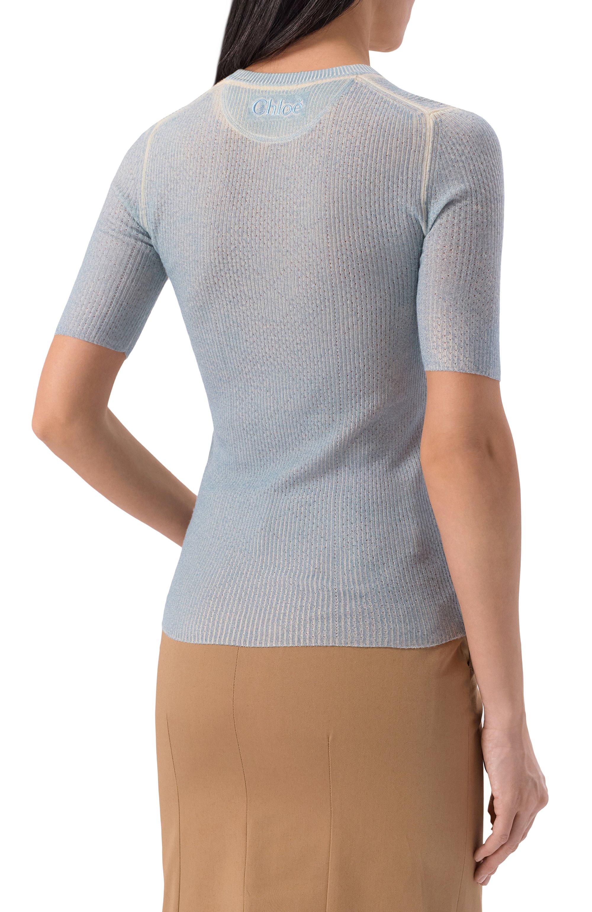 Пуловер из шерсти и вискозы CHLOÉ, арт. CH26SMP25510, фото 4