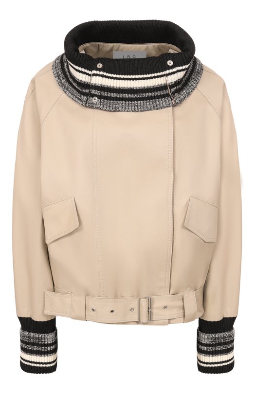 Хлопковая куртка Iro WP137RIMME Бежевый WP137RIMME