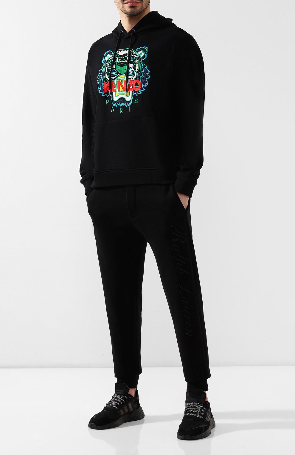 Комбинированные кроссовки nite jogger ADIDAS ORIGINALS, арт. BD7954, фото 2