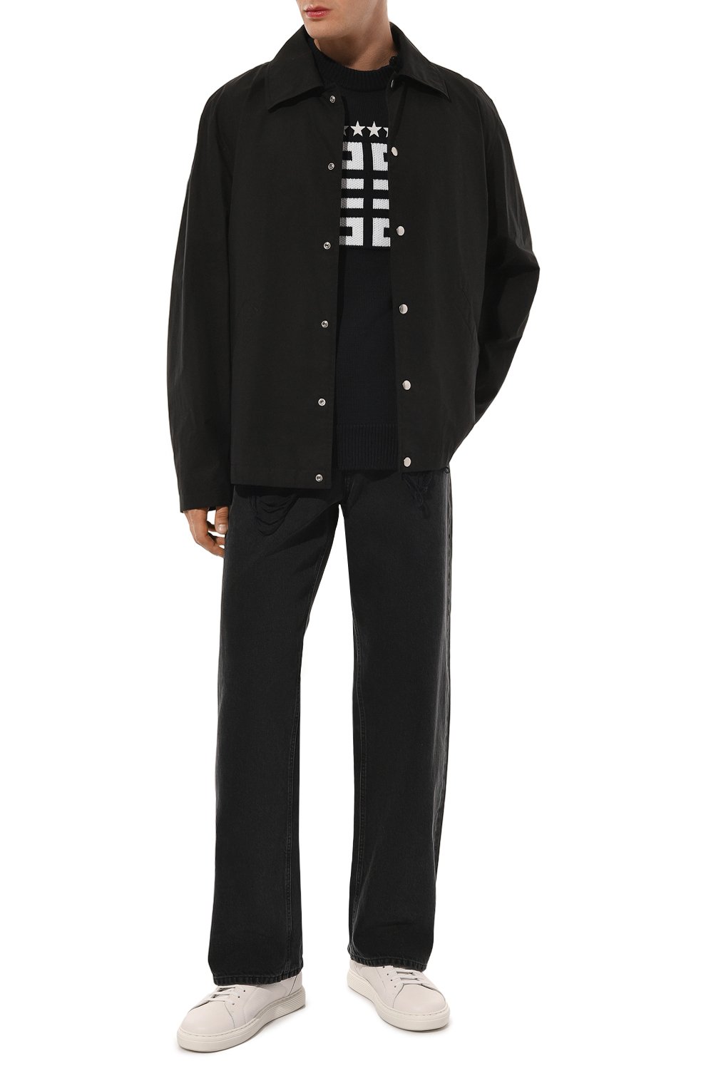 Хлопковый свитер GIVENCHY, арт. BM90NT4ZH6, фото 2