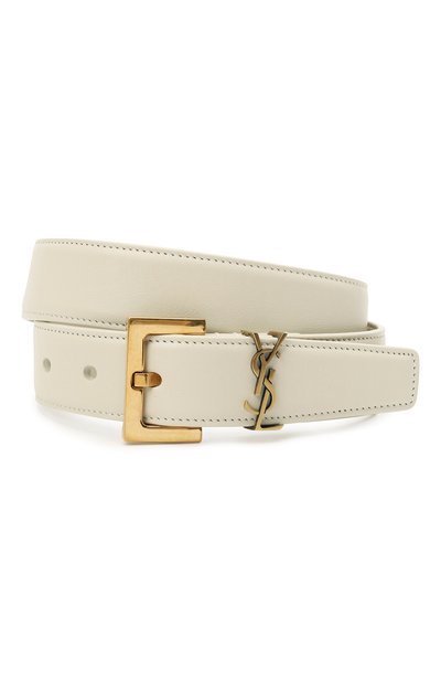 Женский кожаный ремень monogram SAINT LAURENT, арт. 634437/B000W