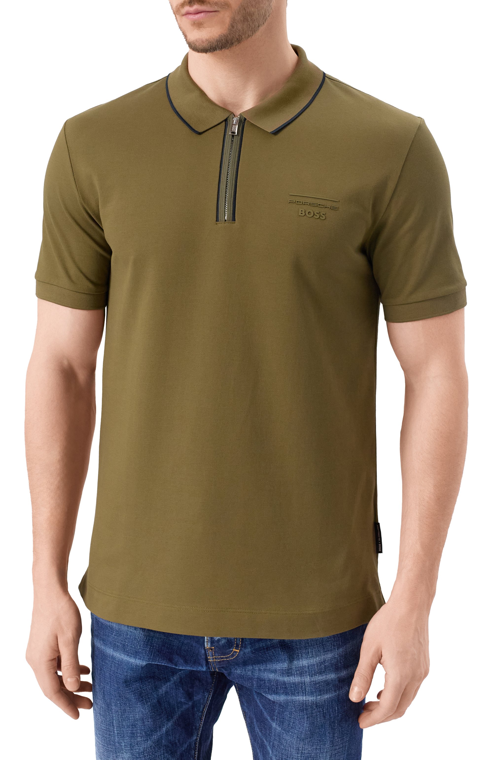 Хлопковое поло boss x porsche BOSS, арт. 50531463, фото 3