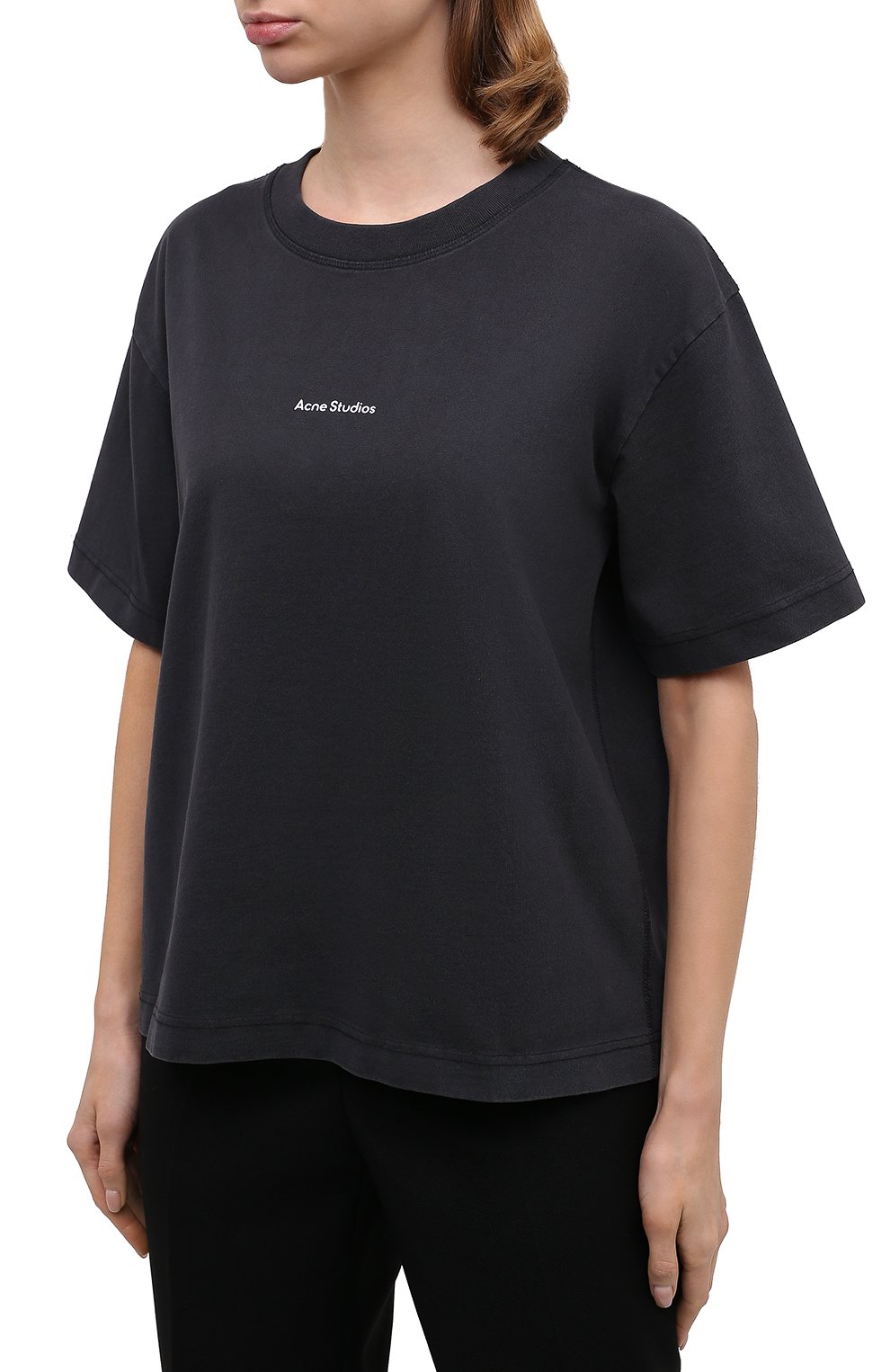 Хлопковая футболка ACNE STUDIOS, арт. AL0149, фото 3