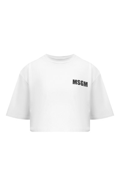 Женская хлопковая футболка MSGM, арт. 3641MDM94/247002