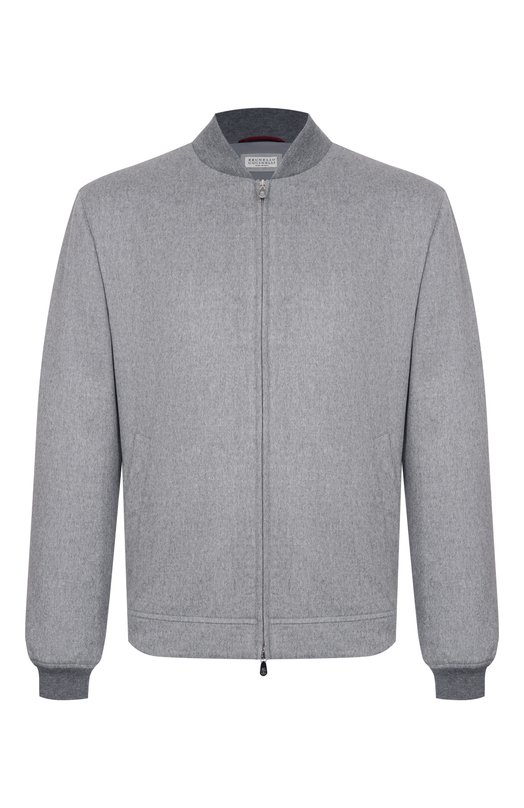 Кашемировый бомбер Brunello Cucinelli MV4216550 Серый MV4216550