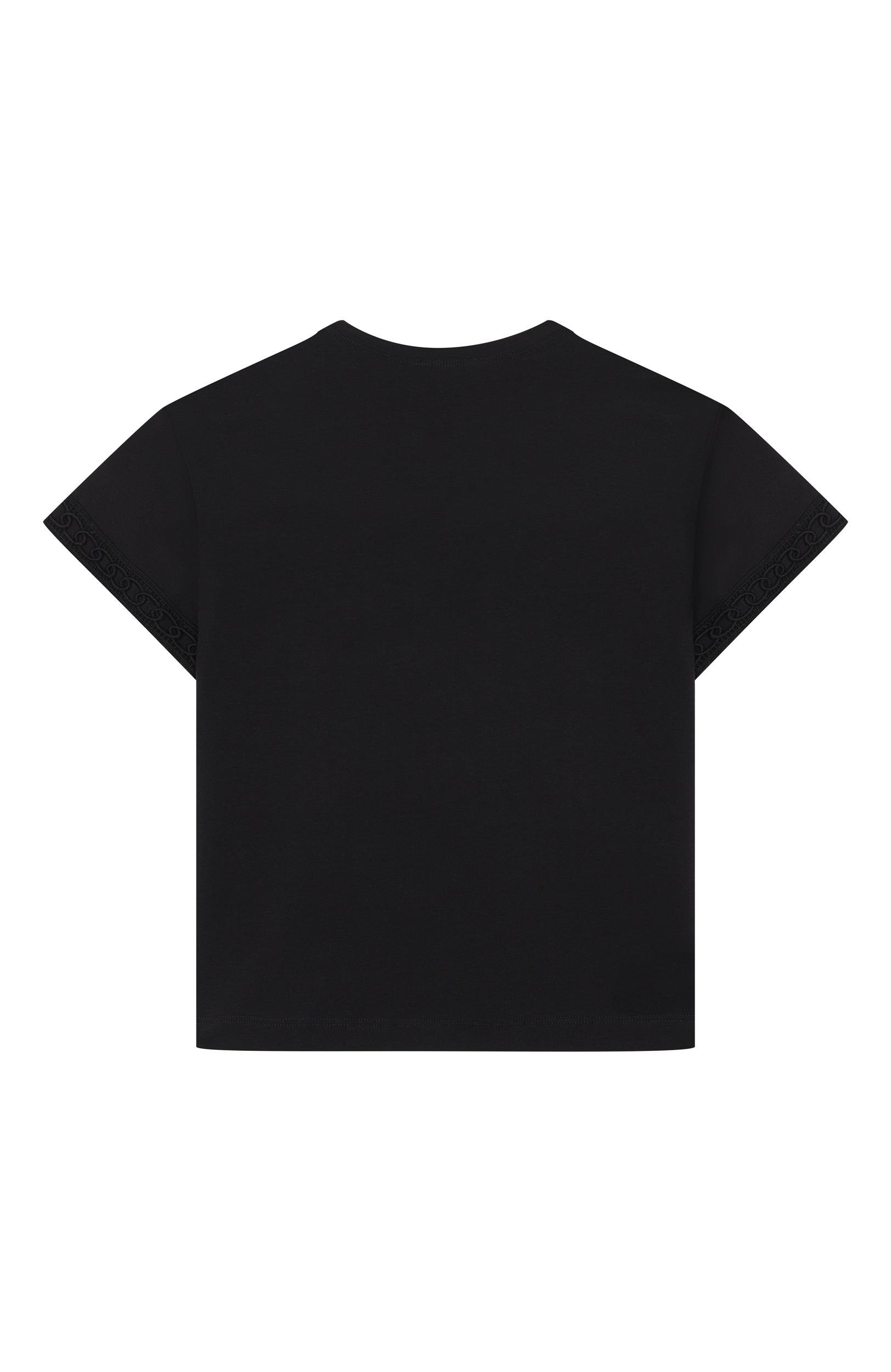 Хлопковая футболка ELIE SAAB JUNIOR, арт. EFTS027/TS0059, фото 2