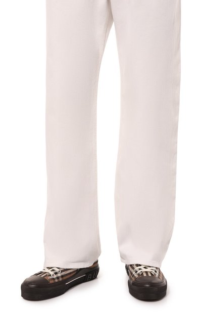 Текстильные кеды BURBERRY, арт. 8055661, фото 3