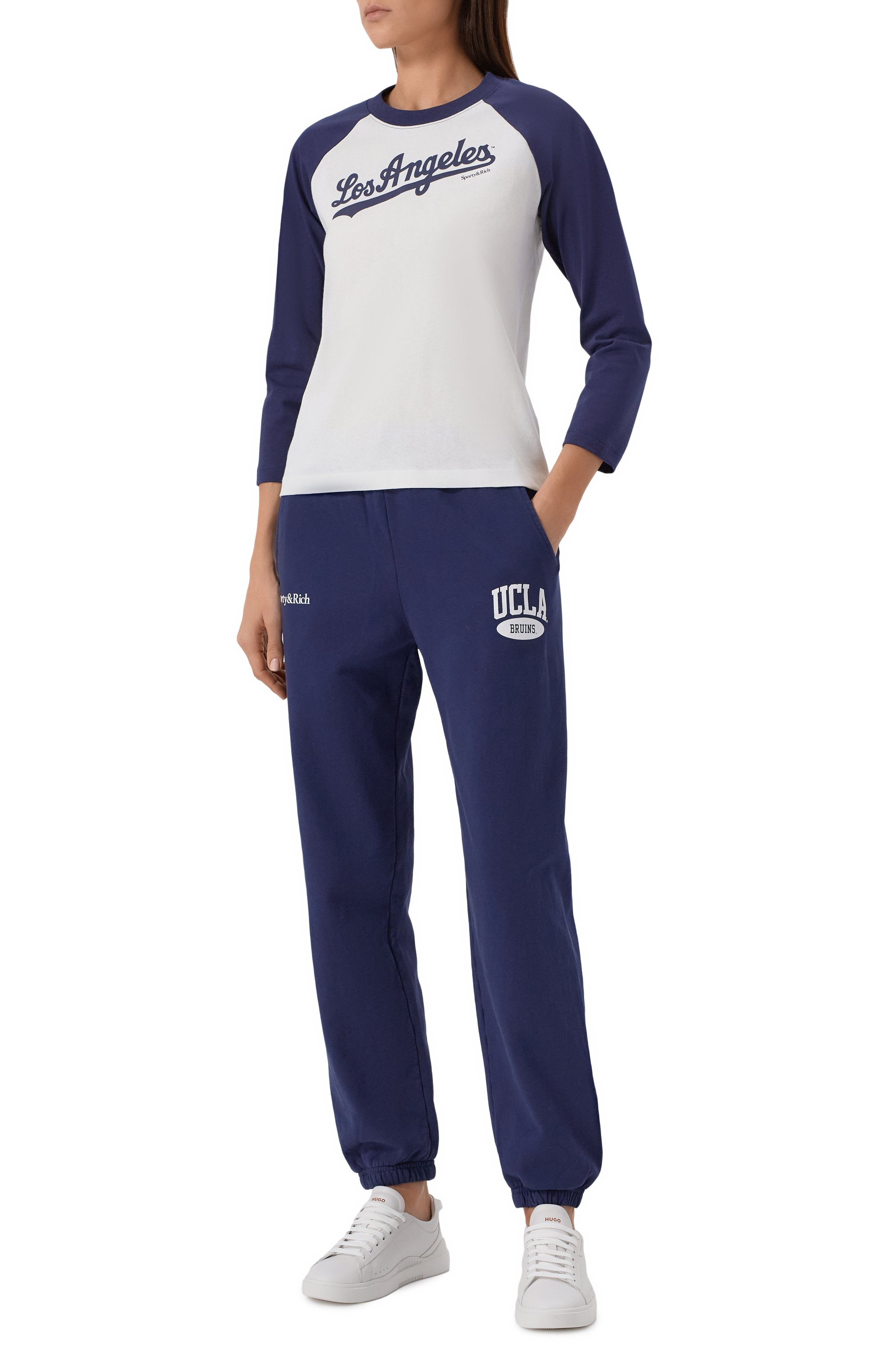 Хлопковый лонгслив sporty & rich x la dodgers SPORTY AND RICH белого цвета по цене 17550 руб., арт. T0046627667WH50, фото 2 Хлопковый лонгслив sporty & rich x la dodgers SPORTY AND RICH, арт. T0046627667WH50, фото 2