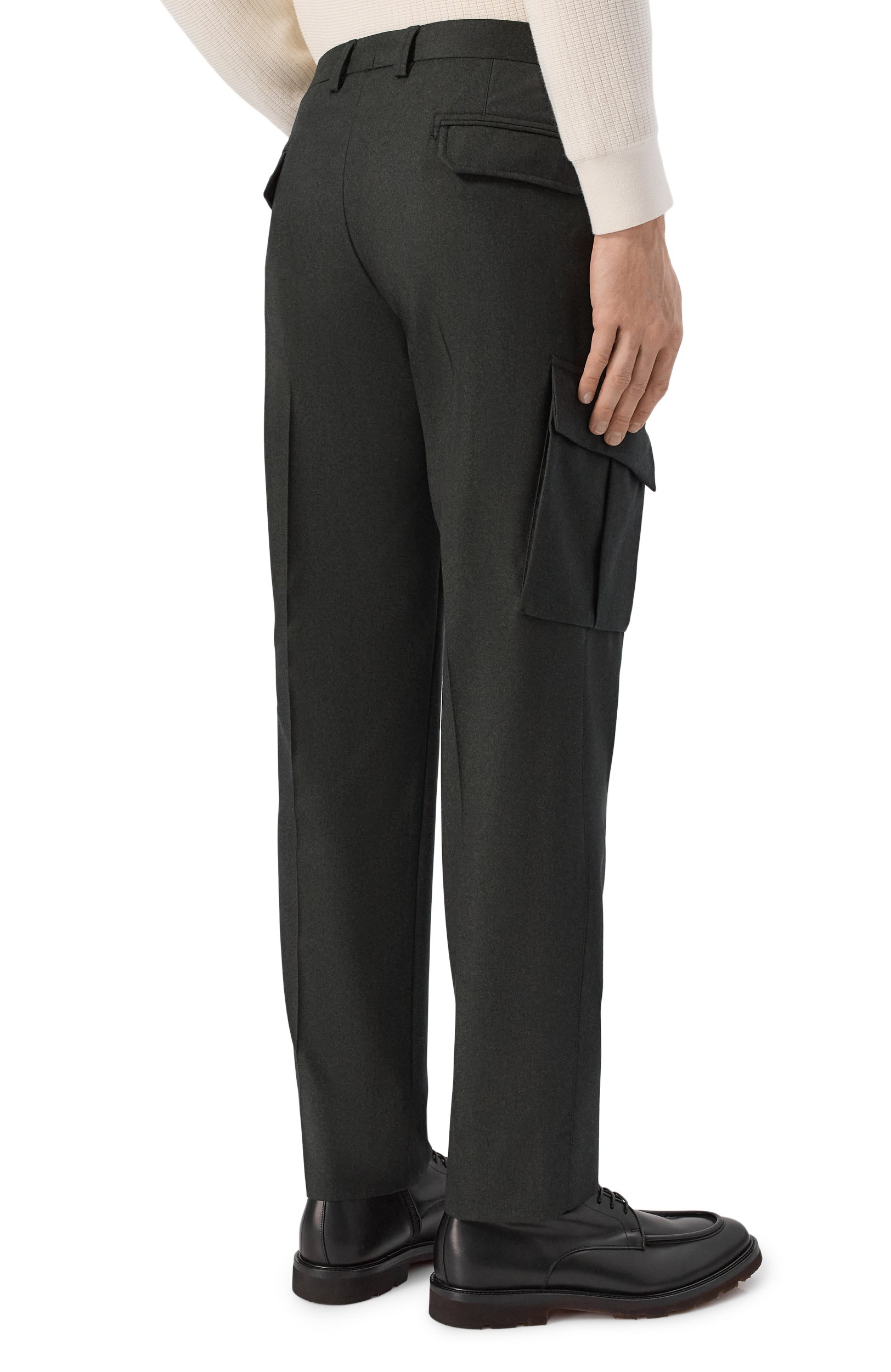 Шерстяные брюки-карго CORNELIANI, арт. 284L02/2A18111, фото 4