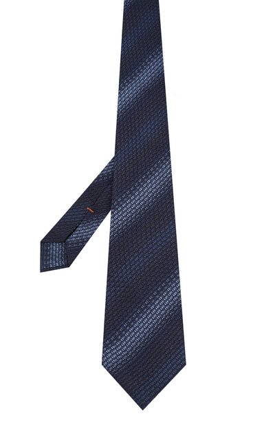 Шелковый галстук ZEGNA темно-синего цвета по цене 29400 руб., арт. Z6B04/15C, фото 2 Шелковый галстук ZEGNA, арт. Z6B04/15C, фото 2