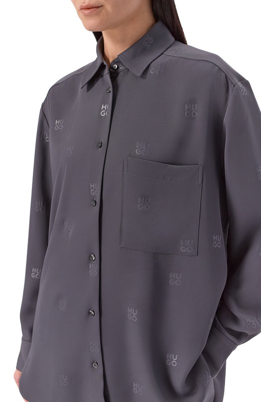Рубашка HUGO 50553192 Серый  50553192 Фото 5