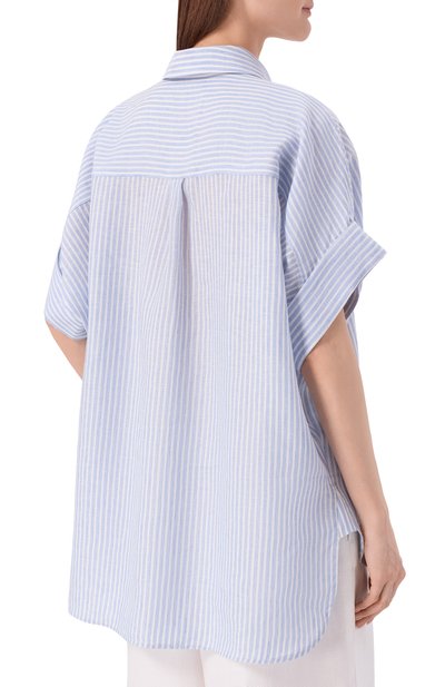 Льняная рубашка WEEKEND MAX MARA, арт. WKDVERVE, фото 4