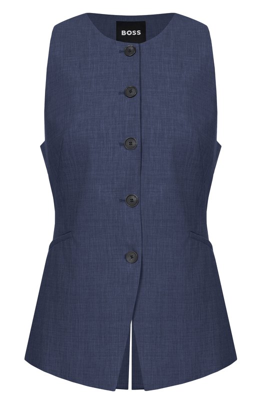 Шерстяной жилет BOSS 50554964 Синий 50554964