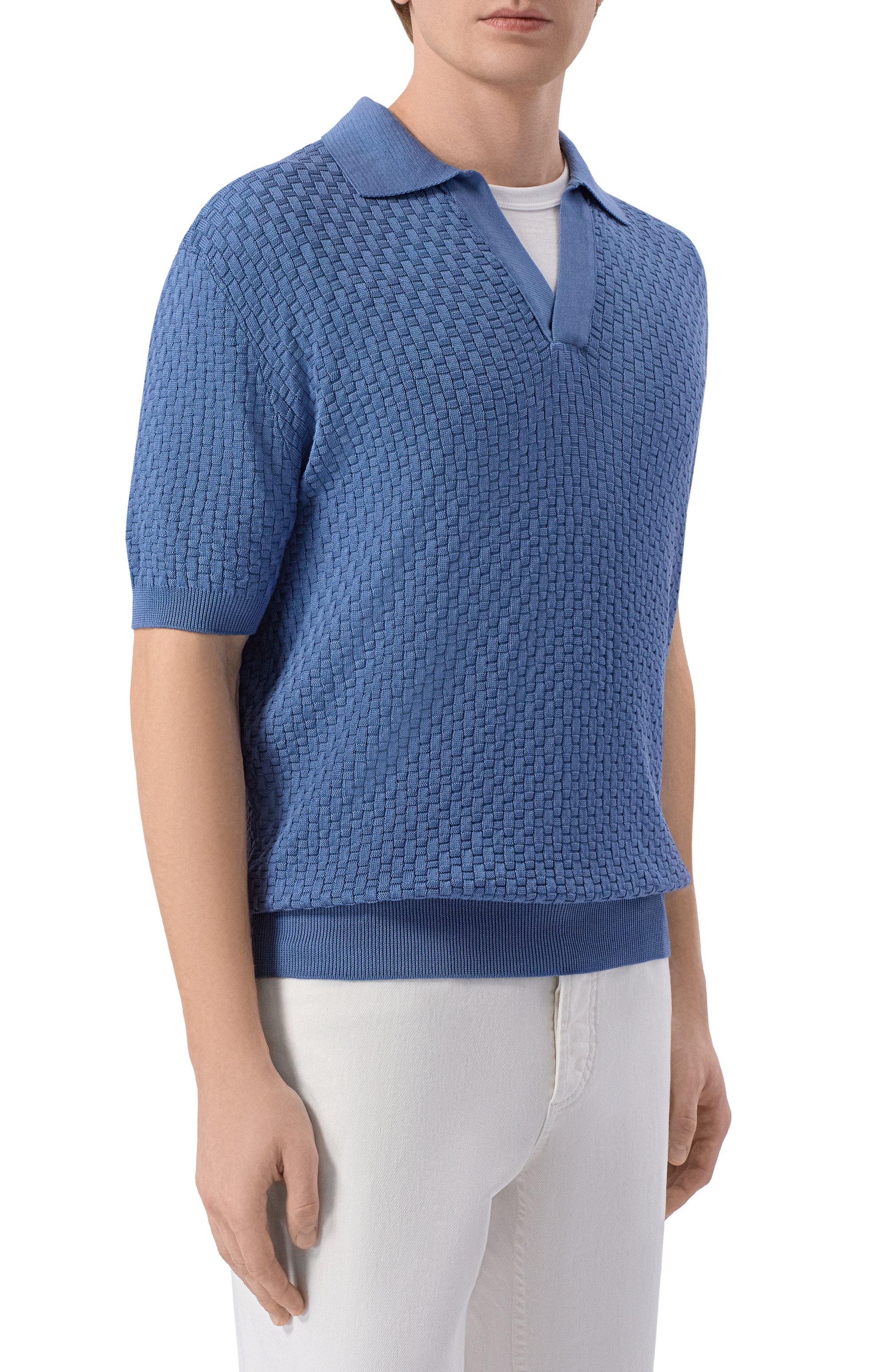 Поло из шелка и хлопка MVST, арт. M26.2PM.K032/Y104 CANESTR0, фото 3