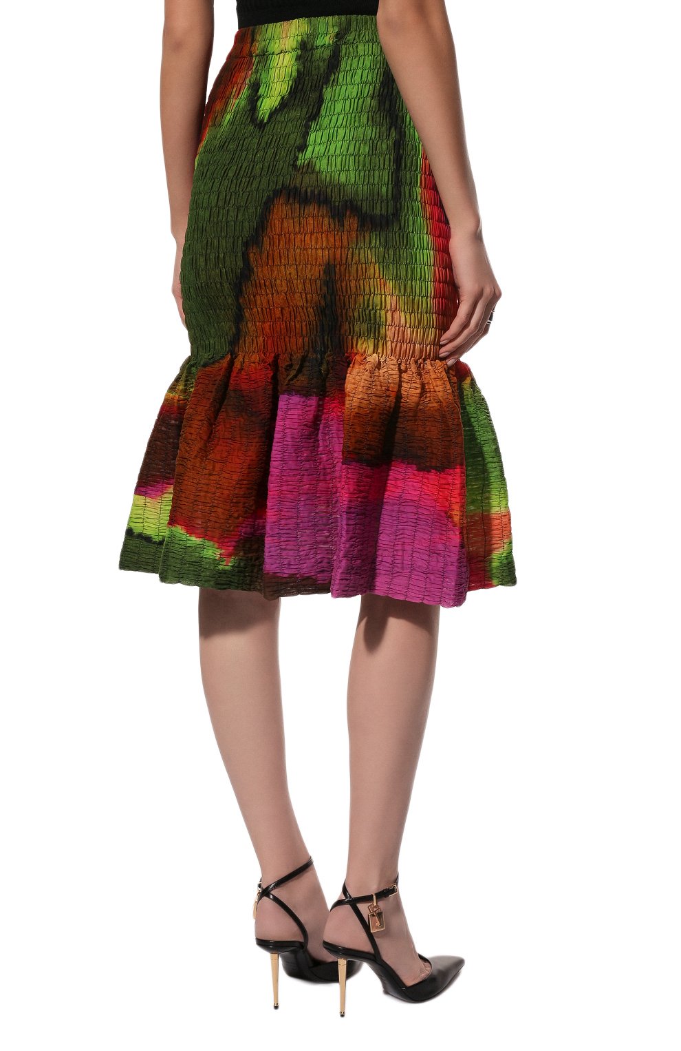 Хлопковая юбка DRIES VAN NOTEN разноцветного цвета по цене 108500 руб., арт. 221-030841-4125, фото 4 Хлопковая юбка DRIES VAN NOTEN, арт. 221-030841-4125, фото 4