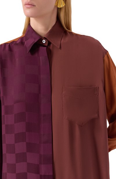Рубашка из вискозы и шелка MOSCHINO, арт. A0235/5535, фото 5