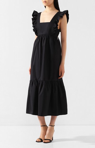 Хлопковое платье SELF-PORTRAIT, арт. SS20-014B, фото 3