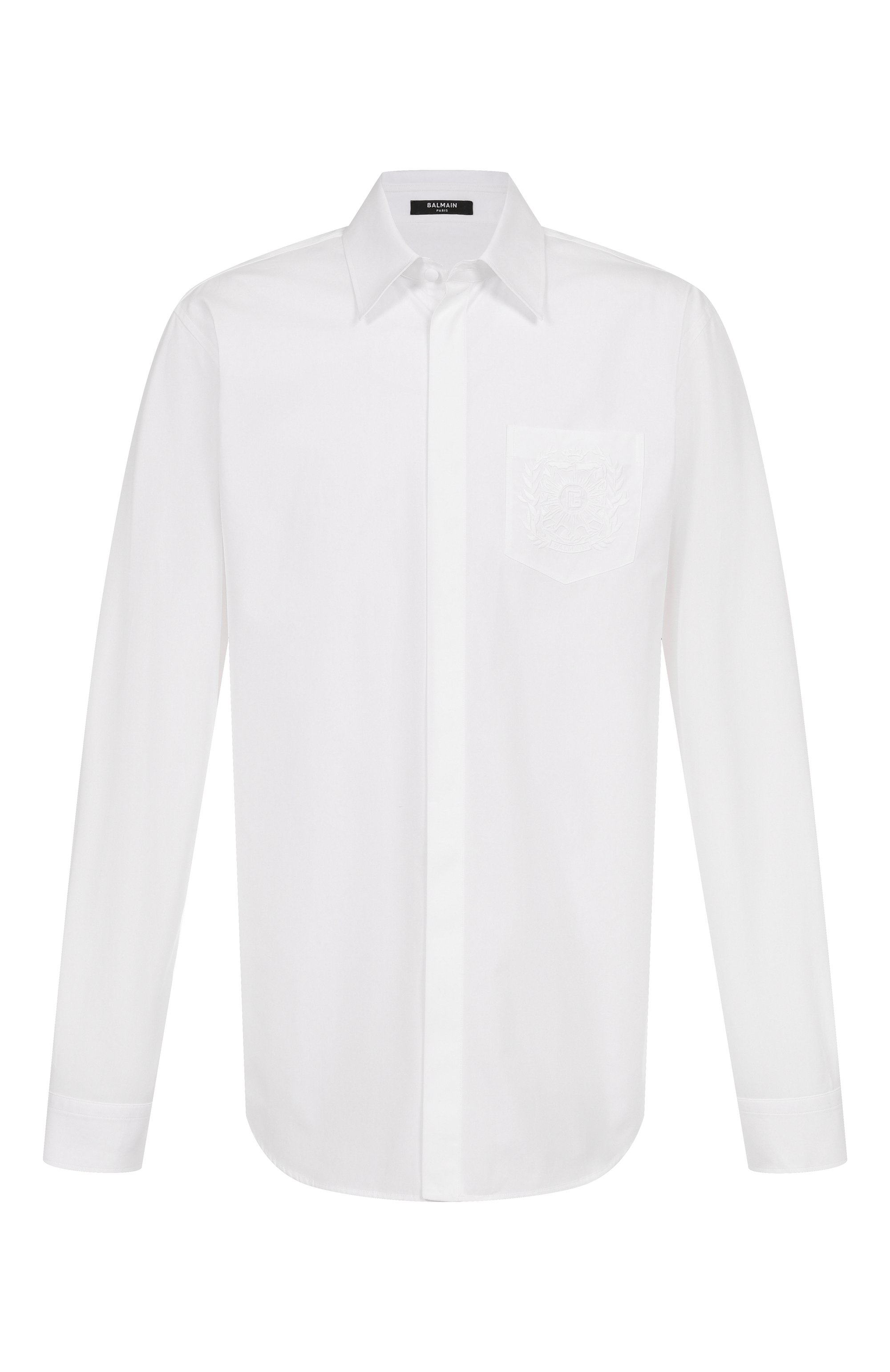 Хлопковая рубашка BALMAIN, арт. FH1HS480/CE48, фото 1