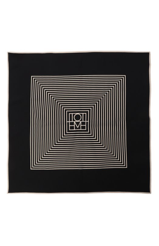 Шелковый платок TOTEME 211-853-801 Чёрный  211-853-801 Фото 4