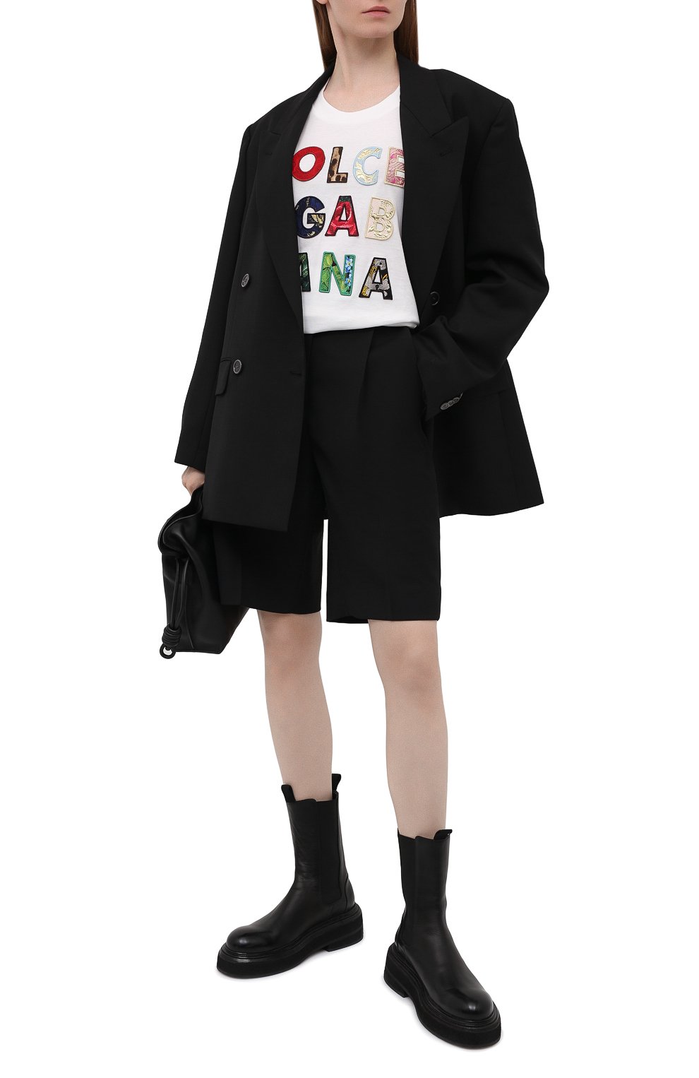 Хлопковая футболка DOLCE & GABBANA белого цвета по цене 84150 руб., арт. F8N17Z/G7YMQ, фото 2 Хлопковая футболка DOLCE & GABBANA, арт. F8N17Z/G7YMQ, фото 2