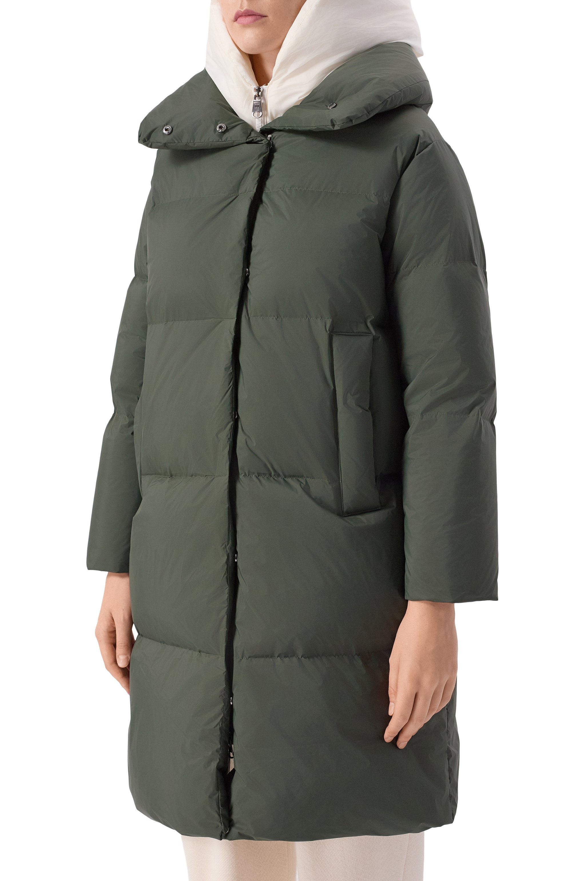 Пуховик HETREGO зеленого цвета по цене 82750 руб., арт. 8P632/LIANA, фото 3 Пуховик HETREGO, арт. 8P632/LIANA, фото 3