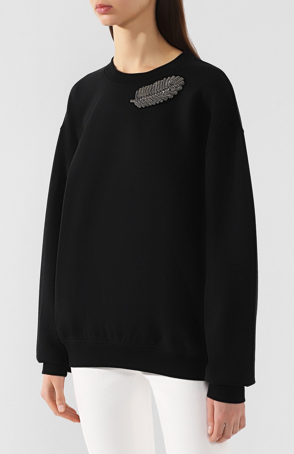 Свитшот ACNE STUDIOS черного цвета по цене 32050 руб., арт. AI0025, фото 3 Свитшот ACNE STUDIOS, арт. AI0025, фото 3