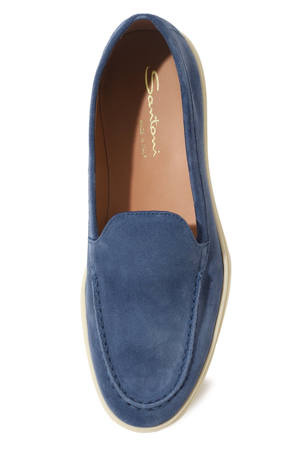 Замшевые лоферы SANTONI, арт. WUYA58856TISNSW9, фото 6