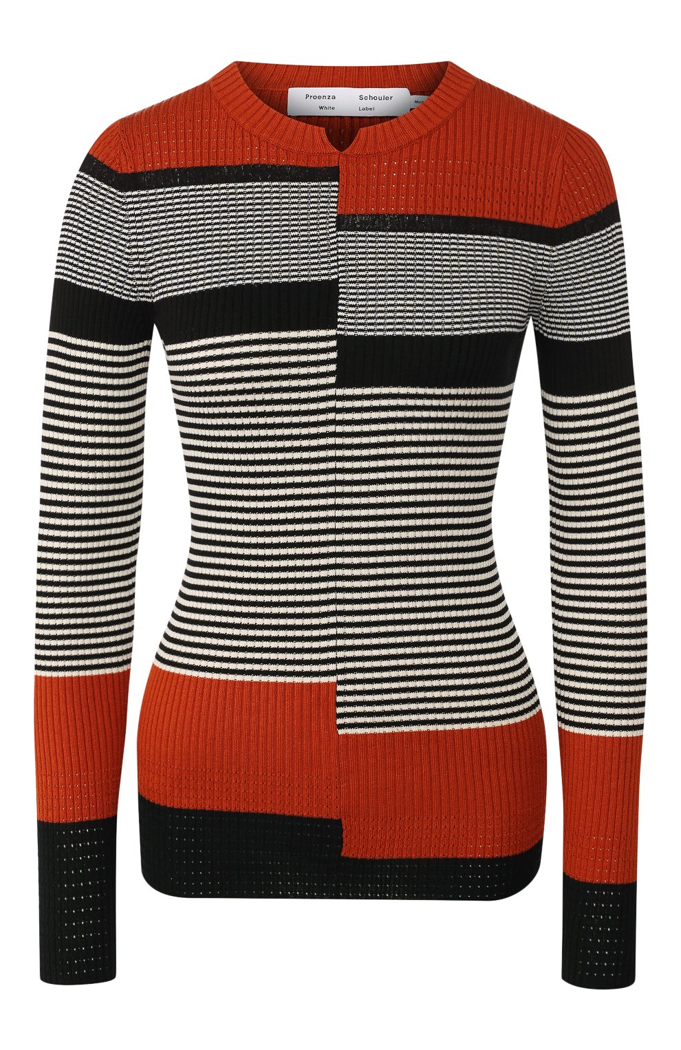 Пуловер из смеси шелка и хлопка PROENZA SCHOULER WHITE LABEL, арт. WL2017362-KS044, фото 1