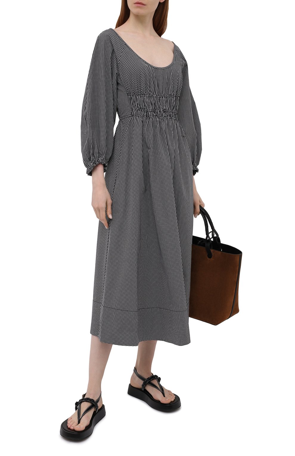 Хлопковое платье PROENZA SCHOULER WHITE LABEL, арт. WL2123164-AC117, фото 2