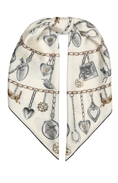 Шелковый платок ALEXANDER MCQUEEN, арт. 641189/3001Q, фото 1