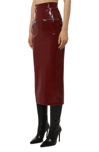Юбка MSGM бордового цвета по цене 56700 руб., арт. 3742MDD04/247800, фото 3 Юбка MSGM, арт. 3742MDD04/247800, фото 3