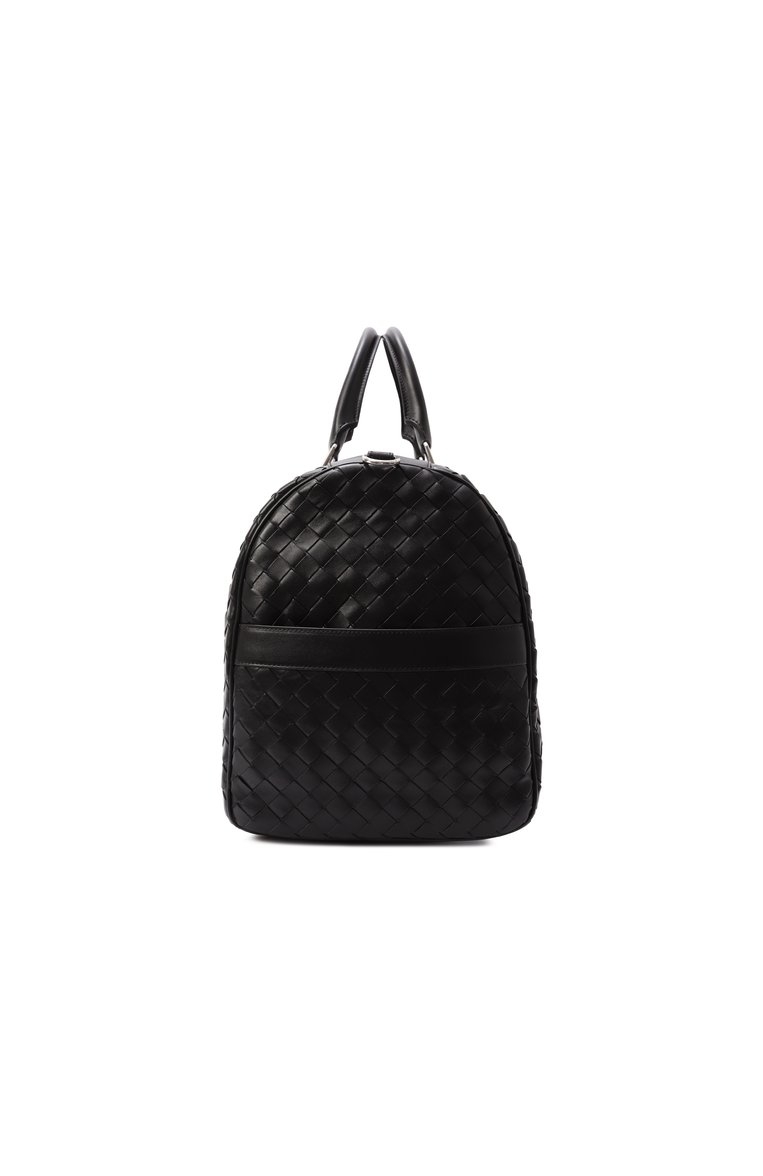 Мужская сумка intrecciato cabin duffle BOTTEGA VENETA черного цвета, арт. 795287 V2HL1 | Фото 4 (Ремень/цепочка: На ремешке; Материал: Натуральная кожа; Размер: large)