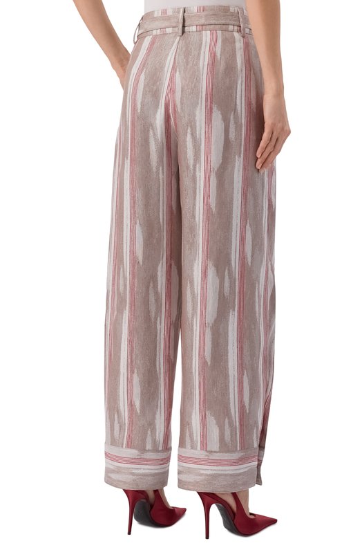 Брюки изо льна и вискозы Giorgio Armani GW002497/TE20118 Серый  GW002497/TE20118 Фото 4