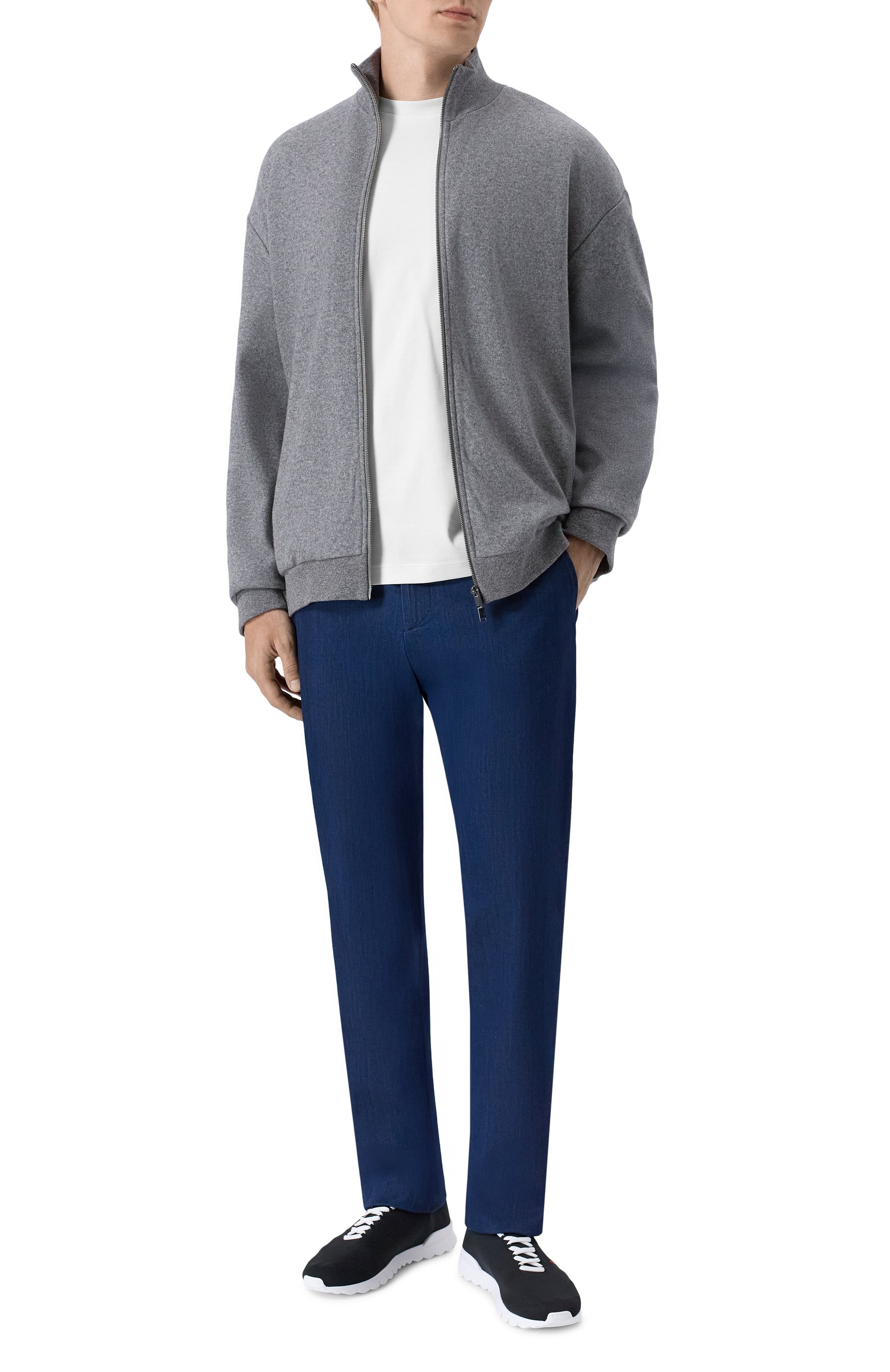 Текстильные кроссовки KITON, арт. USSA392N0136203, фото 2