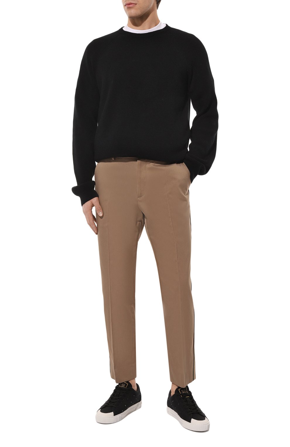 Хлопковые брюки GUCCI бежевого цвета по цене 83520 руб., арт. 468518 Z3732, фото 2 Хлопковые брюки GUCCI, арт. 468518 Z3732, фото 2