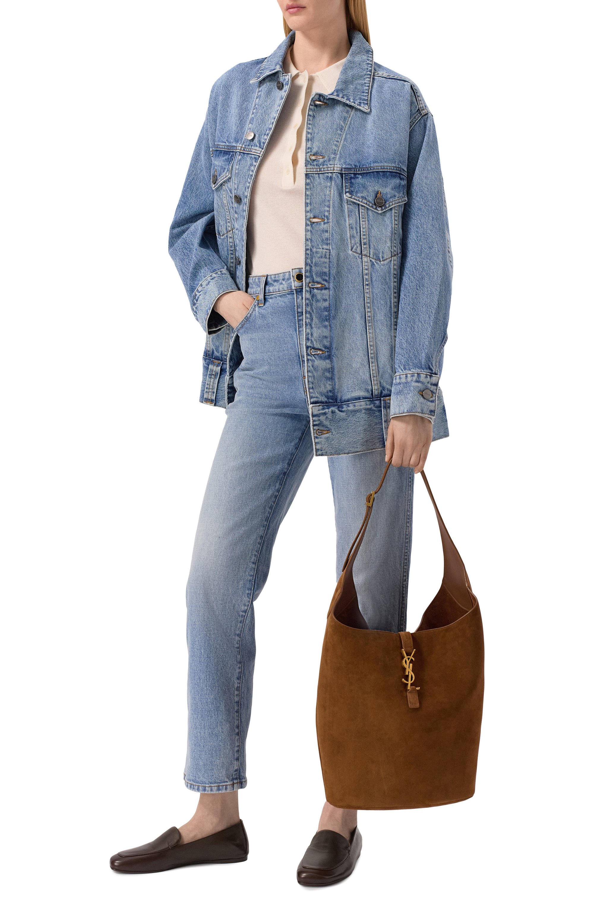 Сумка-тоут le 5 à 7 SAINT LAURENT, арт. 793088/008IW, фото 8