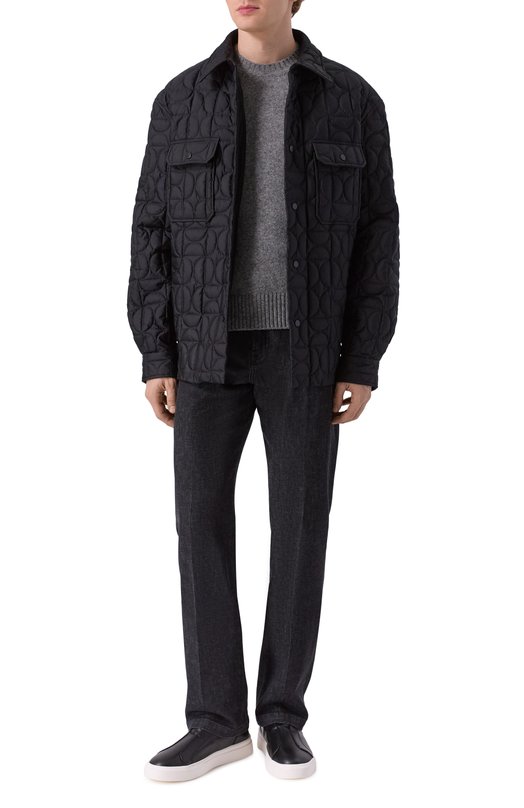 Пуховая куртка-рубашка MVST M25.1PM.0002 M/F020 Чёрный  M25.1PM.0002 M/F020 Фото 2