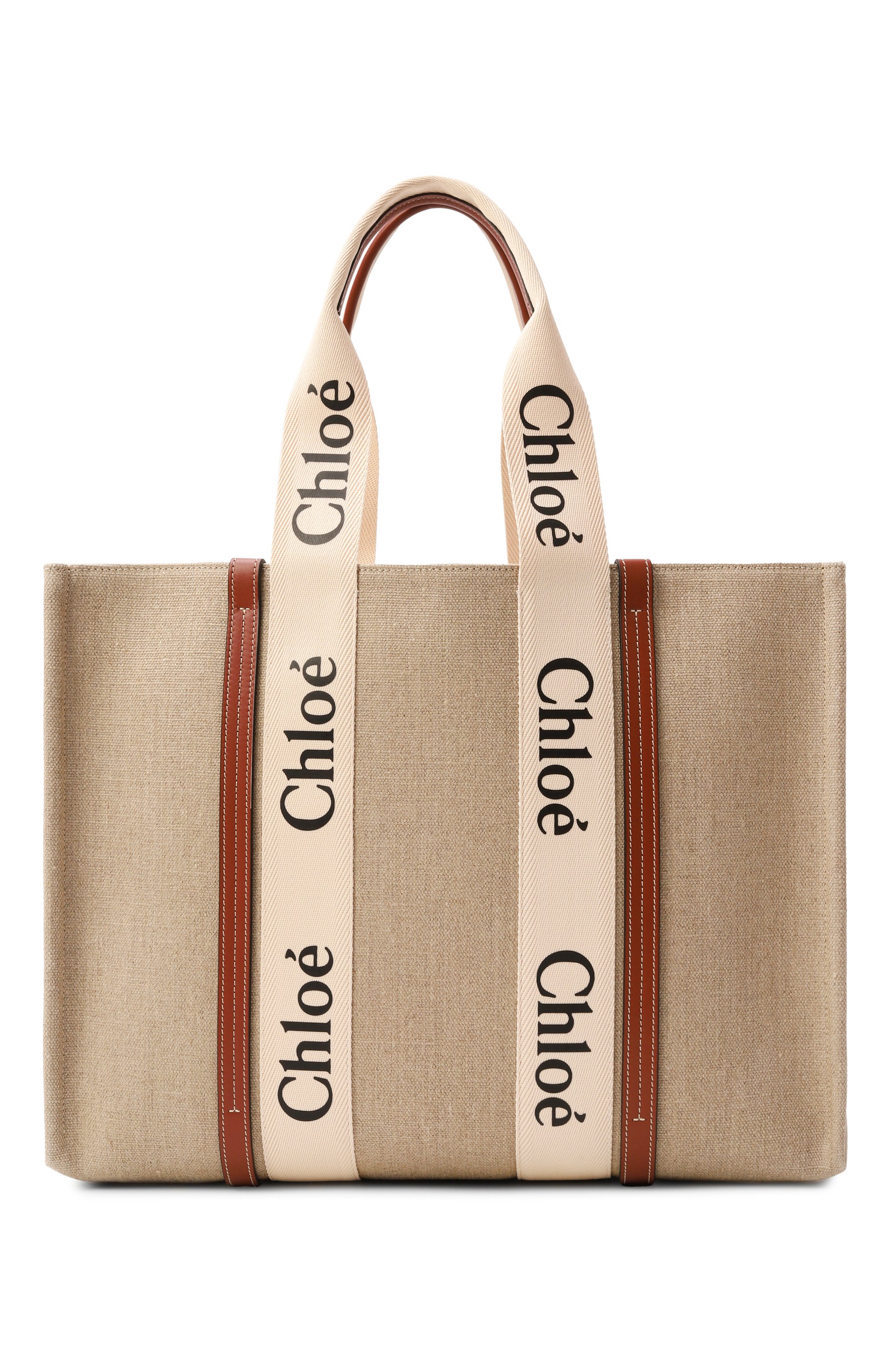 Сумка-тоут woody large CHLOÉ, арт. CHC22AS382I26, фото 1