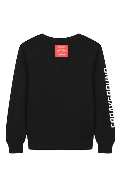 Хлопковый свитшот SPRAYGROUND, арт. SPY1566GBLK/SHARK REGULAR CREWNECK BLACK, фото 2
