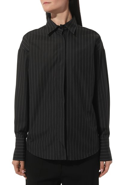 Рубашка из хлопка и вискозы BORNE BOURGEOIS черного цвета по цене 29800 руб., арт. SW-BL-BO-3003, фото 3 Рубашка из хлопка и вискозы BORNE BOURGEOIS, арт. SW-BL-BO-3003, фото 3