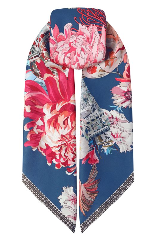 Шелковый платок About flowers and travel Radical Chic 710992.07.02 Разноцветный 710992.07.02